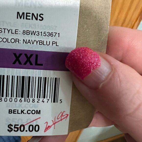 NWT True Craft size XXL blue plaid button down shirt - Picture 5 of 9